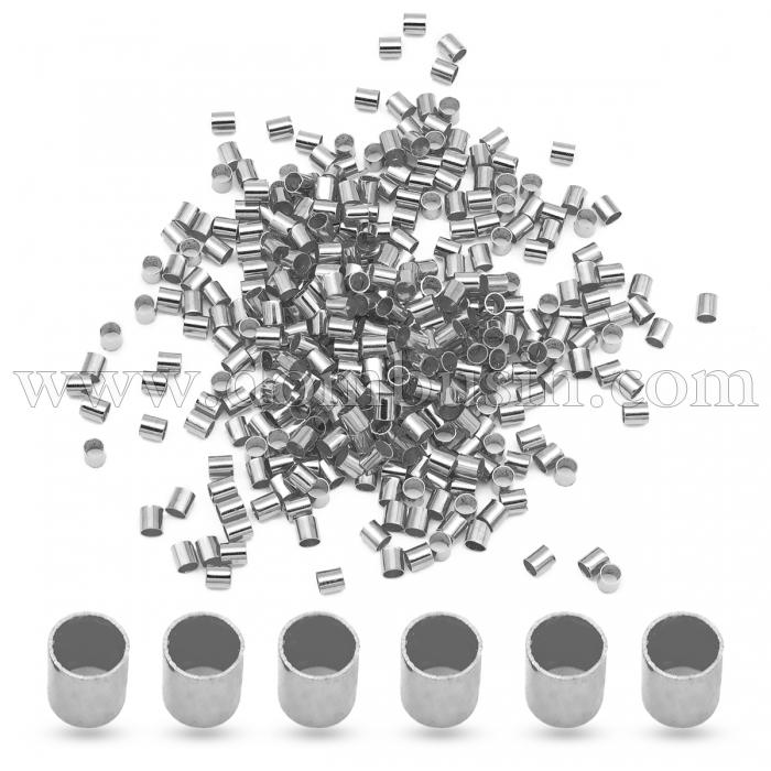 Фурнитура для бижутерии - Бусины Зажимные Стопперы, Кримпы