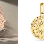 стильные золотые кулоны - СЮФ