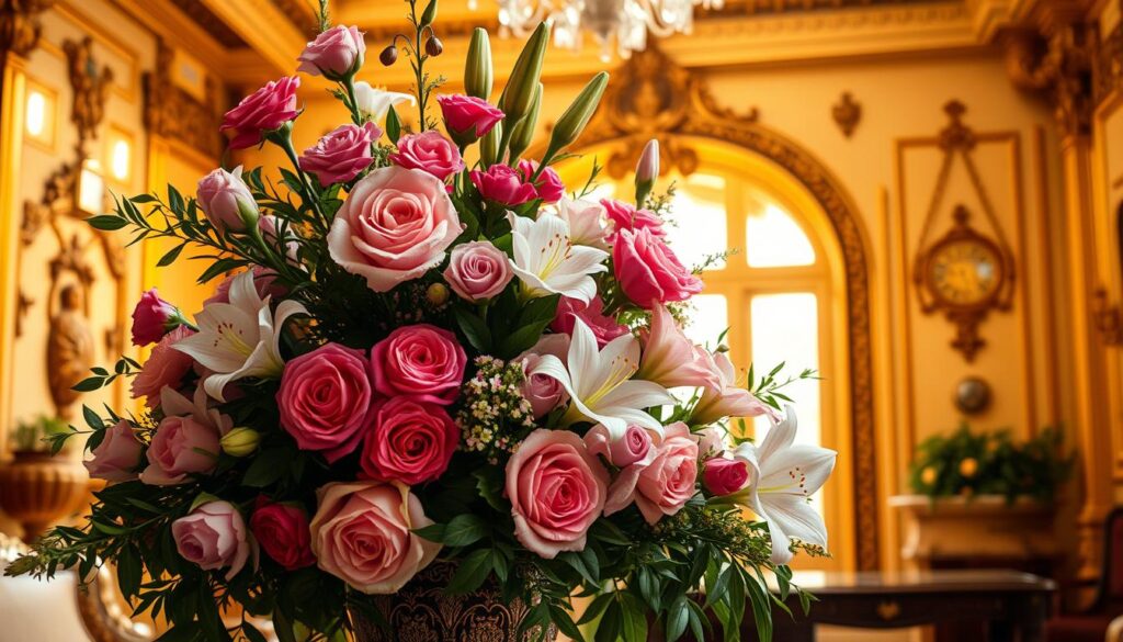 история цветочных композиций