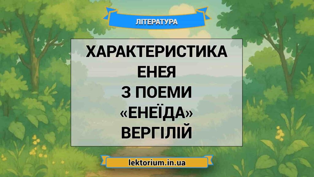 Цитатная характеристика Энея — образ героя в цитатах